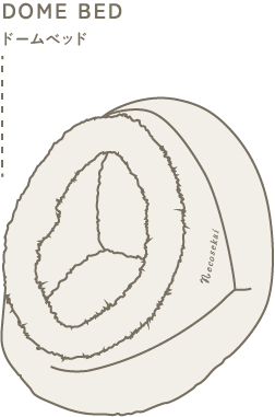 キャットドームベッド