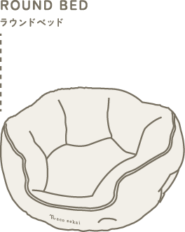 キャットラウンドベッド S/M