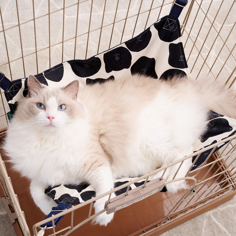 フック付きハンモック猫柄