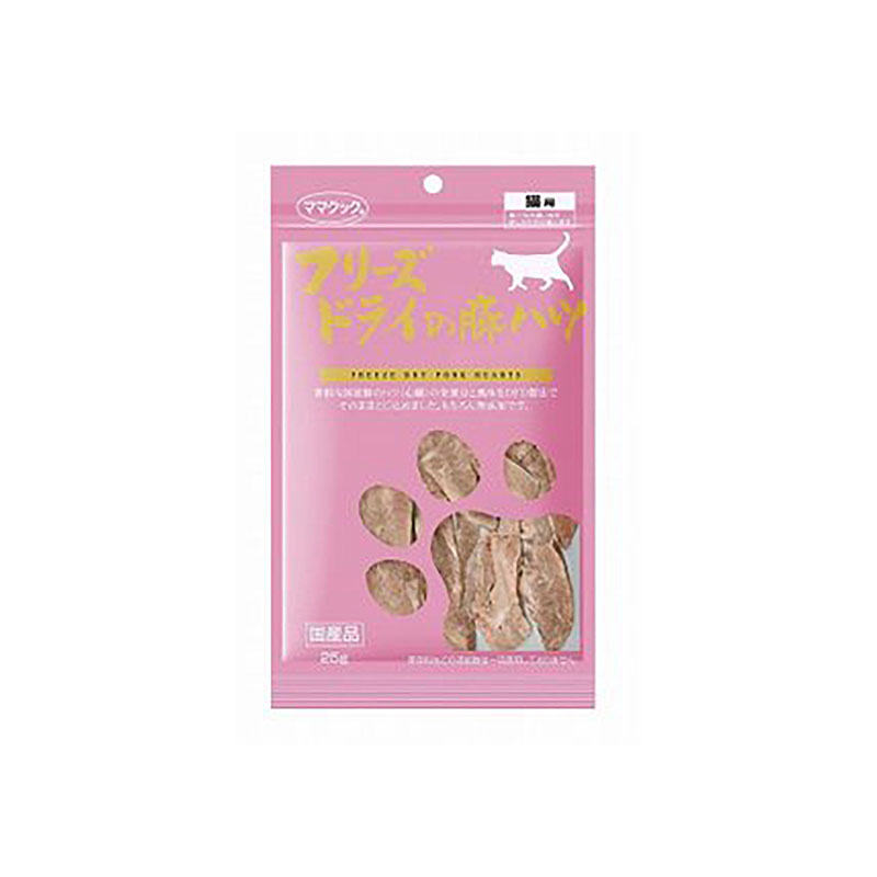 ママクック フリーズドライの豚ハツ猫用 25g