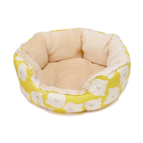 キャットラウンドベッド猫柄